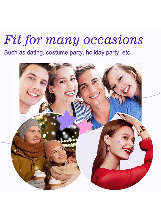 126 Pcs Star+ Round Acne Patches, Hydrocolloid + Tea Tree Oil Star Face Pimple Patches, Spot Cover Stickers Acne Healing Miracle Patches, Skin Spot Patch for Men and Women
