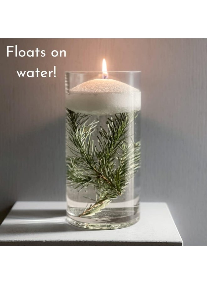 Foton Pearled Candle 18 Oz - Unscented Non Toxic Luxury Long Lasting Powder Candles - Lasts up to 120 Hours - Refillable Candle Sand with 30 Wicks for Candle Making