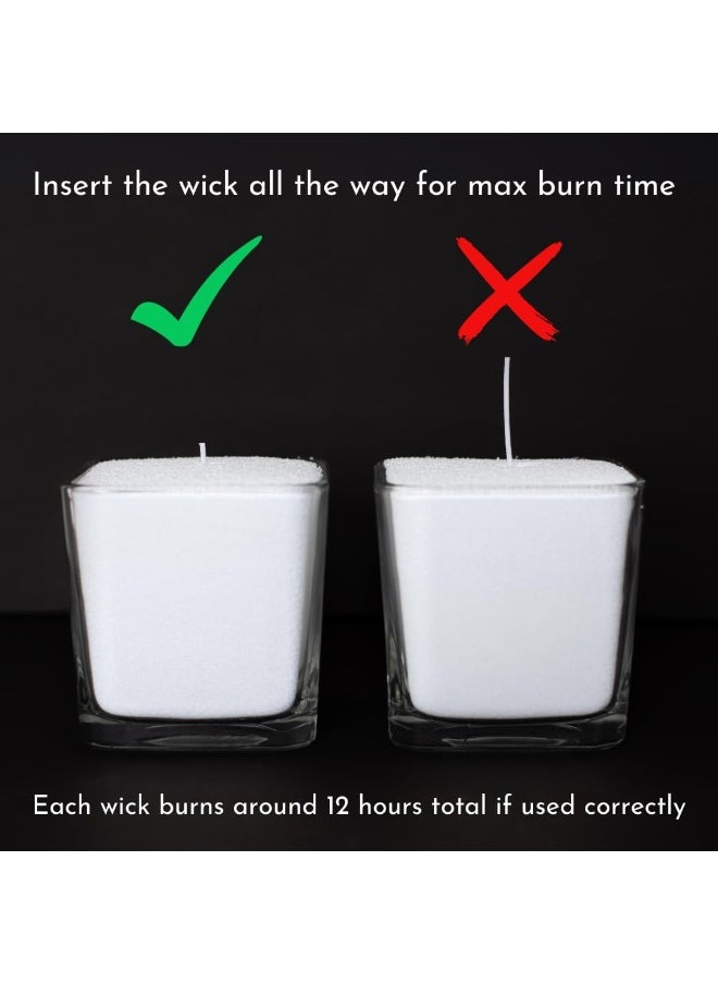 Foton Pearled Candle 18 Oz - Unscented Non Toxic Luxury Long Lasting Powder Candles - Lasts up to 120 Hours - Refillable Candle Sand with 30 Wicks for Candle Making