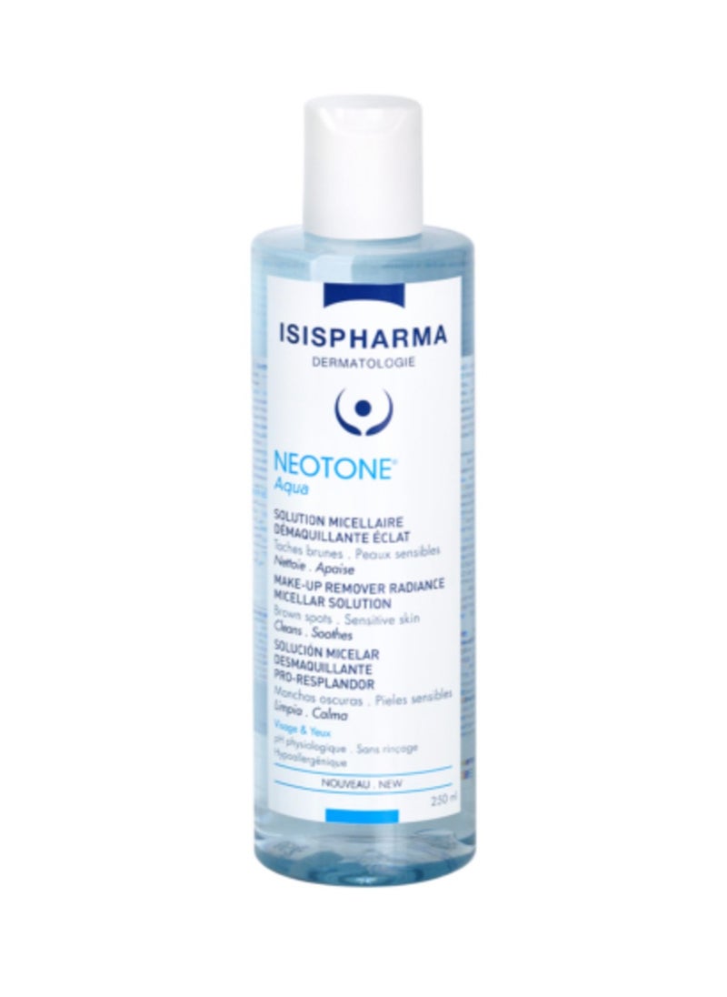ISIS Pharma Neotone Aqua 250ml — Brightening Micellar Water for Dark Spot Care