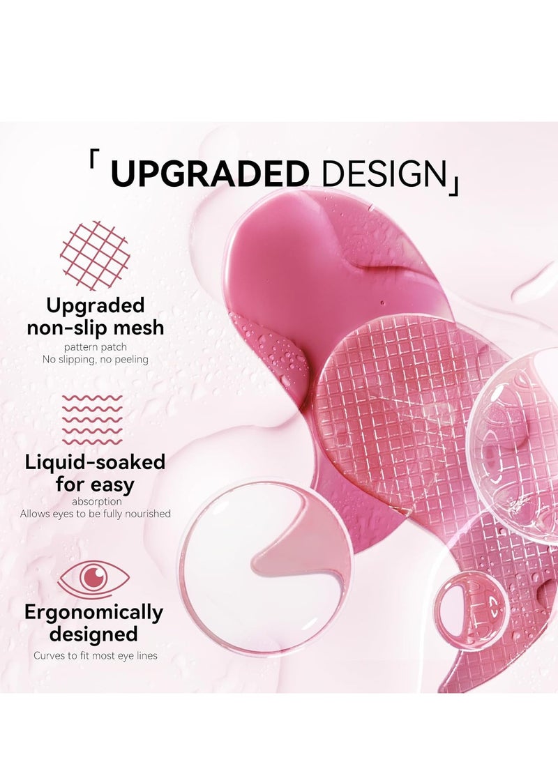 BREYLEE Rose Eye Mask - 60 Pcs Under Eye Treatment for Puffy Eyes, Wrinkles, Dark Circles and Fine Lines (Rose)