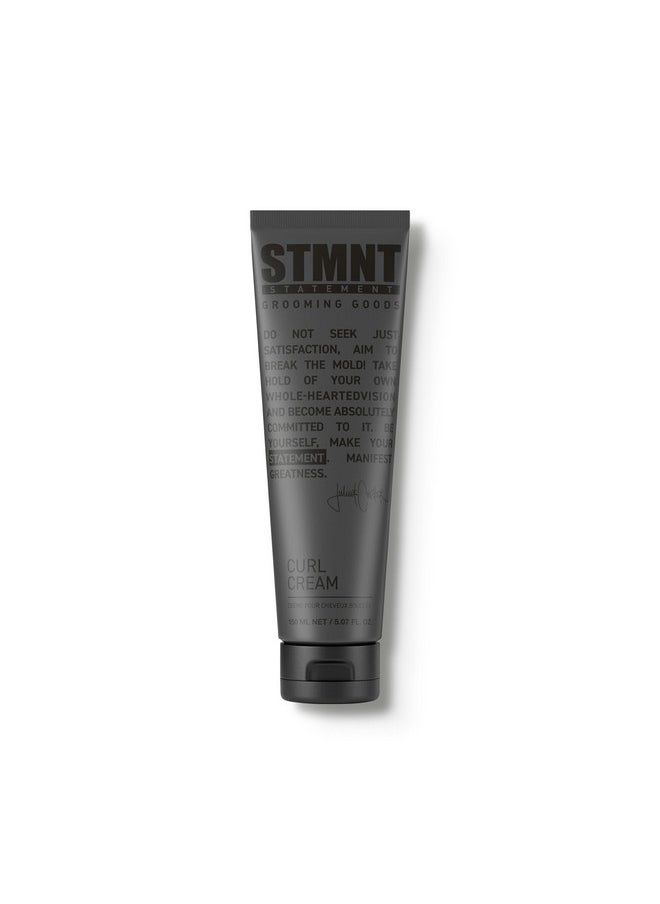 STMNT Grooming Goods Curl Cream, 5.07 oz | Enhances Curls | Texture Without Crispiness