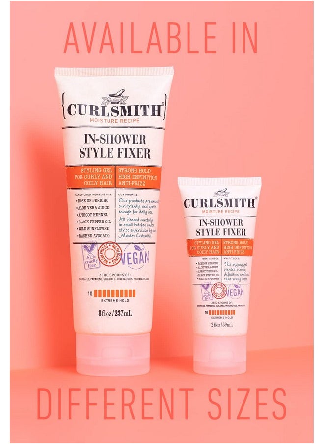 Curlsmith - In-Shower Style Fixer - Vegan Extreme Hold Styling Gel for Dry, Wavy, Curly or Coily Hair (8oz)