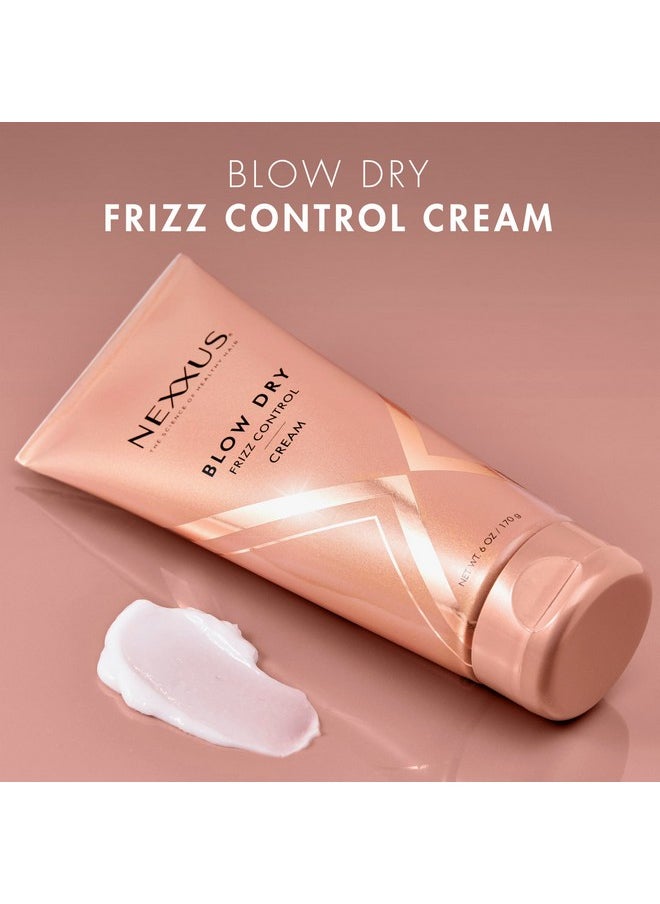 Nexxus Smooth & Full Blow Dry Balm Weightless Style Frizz Control, Volume & Heat Protect Styling Cream for Smooth & Full Hair 6 oz