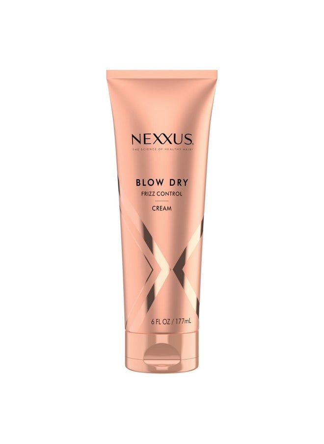 Nexxus Smooth & Full Blow Dry Balm Weightless Style Frizz Control, Volume & Heat Protect Styling Cream for Smooth & Full Hair 6 oz