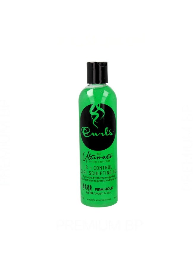 Curls The Ultimate Styling Collection B N Control Curl Sculpting Gel (Firm Hold), 8 Ounces,GREEN