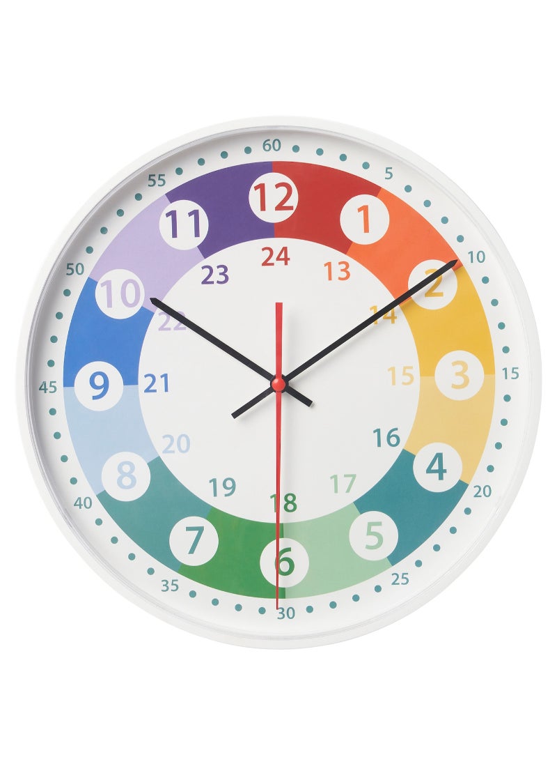 Wall clock multicolour 28 cm