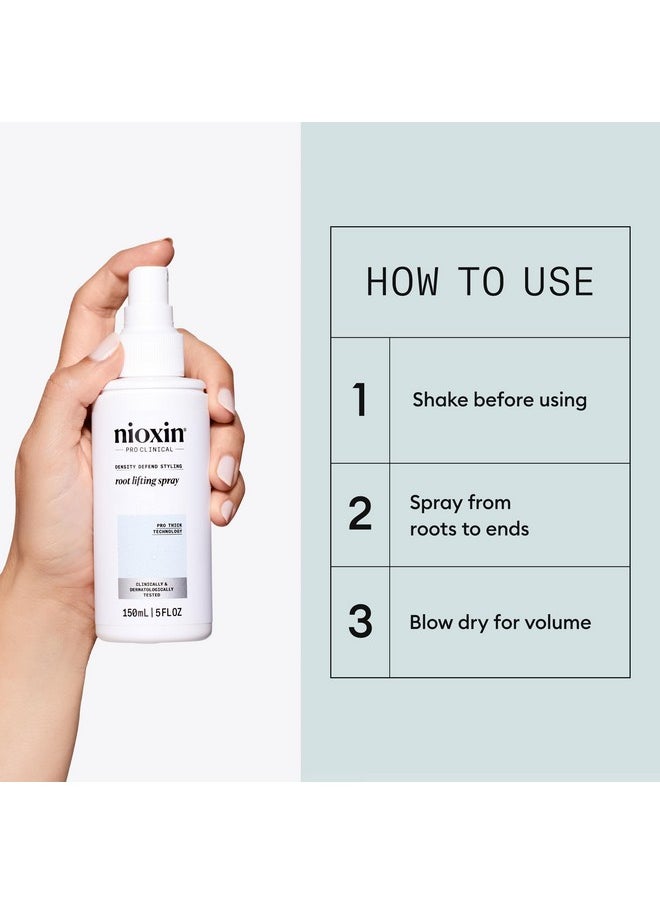 Nioxin Density Defend Styling Root Lifting Spray - Hair Thickening Spray, 5.1 oz (Packaging May Vary)