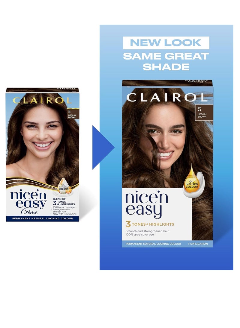 Nicen Easy Crème Natural Looking Oil Infused Permanent Hair Dye1 Blackest Black