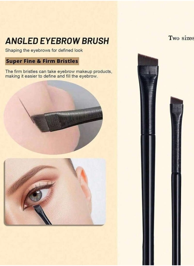 7pcs Eyeliner Brush Eyebrow Brush Set,Fine Angled Ultra thin Precision Makeup Brushes, Precision Gel Eye Liner
