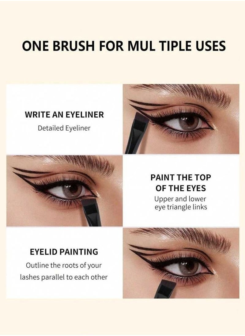 7pcs Eyeliner Brush Eyebrow Brush Set,Fine Angled Ultra thin Precision Makeup Brushes, Precision Gel Eye Liner
