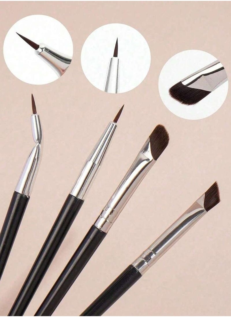 7pcs Eyeliner Brush Eyebrow Brush Set,Fine Angled Ultra thin Precision Makeup Brushes, Precision Gel Eye Liner