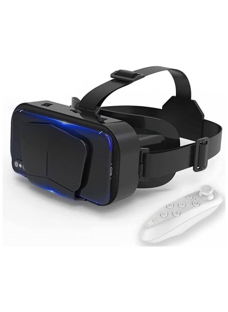 Versatile Adjustable VR Headset 3D Glasses for Movies & Games - Soft, Comfortable Goggles Compatible with iOS & Android, Fits 7.2 Inch Devices for Ultimate Immersion