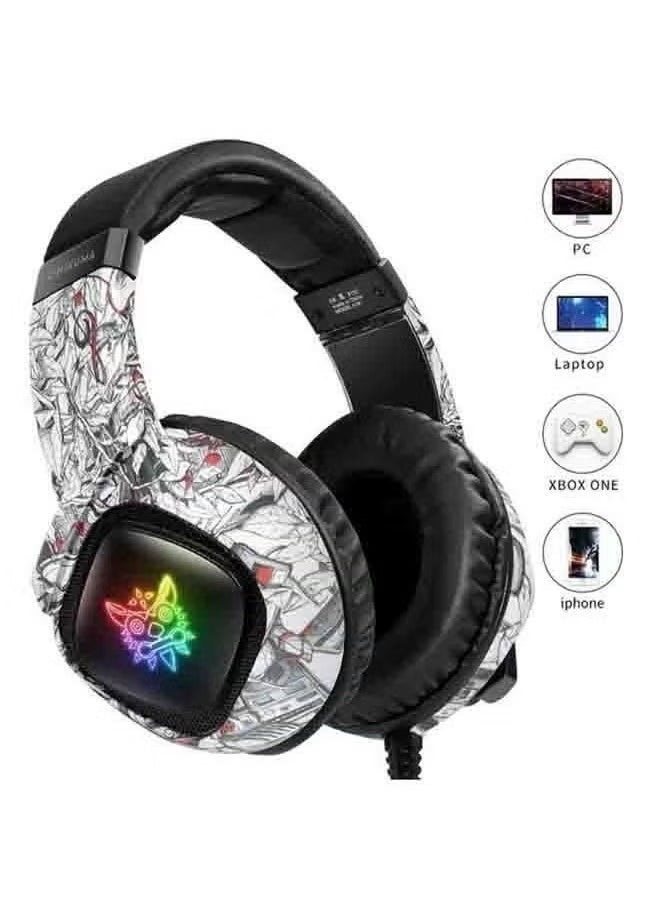 K19 Gaming Wired Headset with Microphone – High-Quality Stereo Sound, Comfortable Over-Ear Design, Noise-Cancelling Mic for PS4, PS5, Xbox One, Xbox Series X/S, Nintendo Switch, PC, Clear Voice Communication, Ideal for Gaming, Streaming & Audio