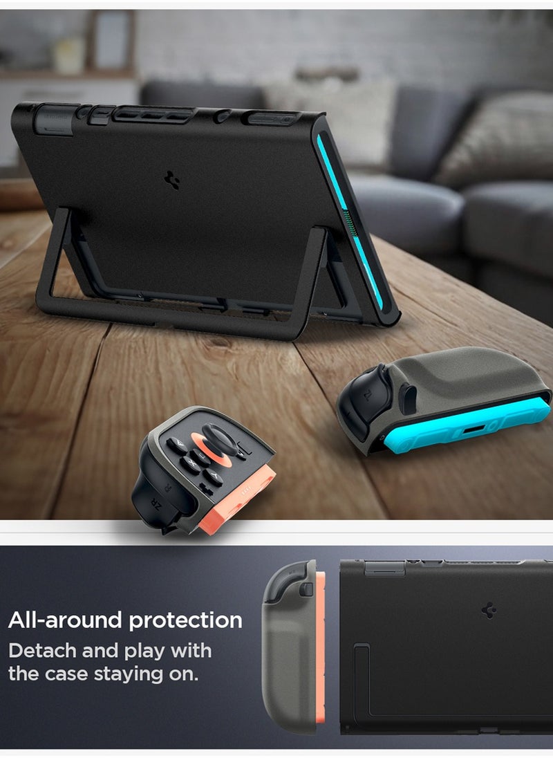 Nano Pop Nintendo Switch 2 Case Cover (2025) Slim Fit with Detachable Joy-Con and Kickstand Compatible - Black Sesame