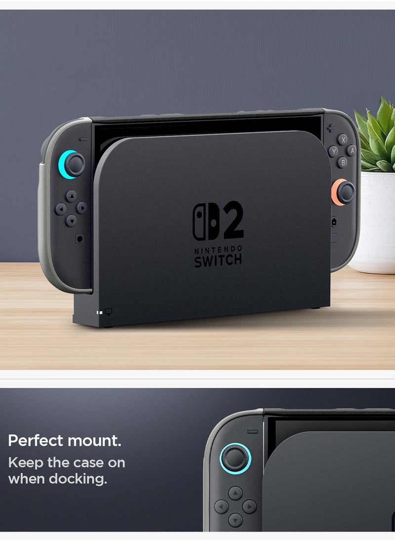 Nano Pop Nintendo Switch 2 Case Cover (2025) Slim Fit with Detachable Joy-Con and Kickstand Compatible - Black Sesame