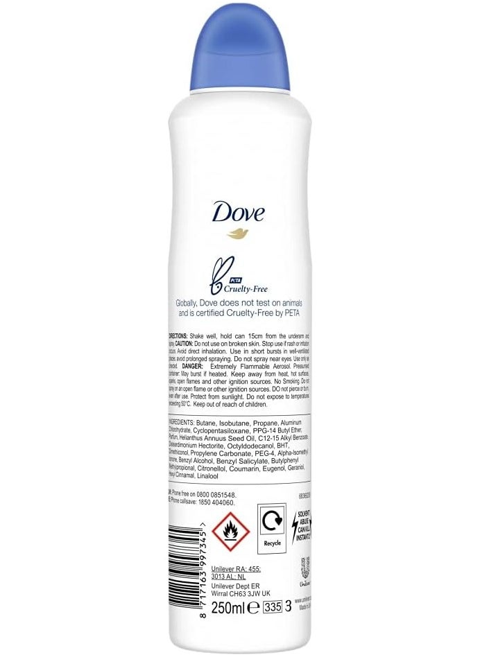 Original Anti-Perspirant Deodorant Spray 6 x 250ml, 48 Hour Protection