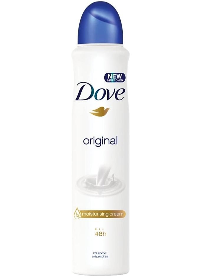 Original Anti-Perspirant Deodorant Spray 6 x 250ml, 48 Hour Protection
