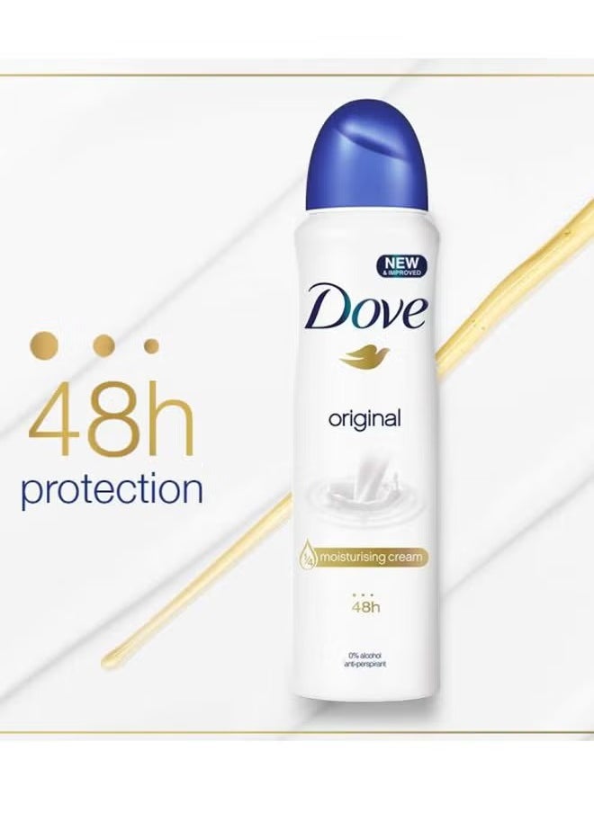 Original Anti-Perspirant Deodorant Spray 6 x 250ml, 48 Hour Protection
