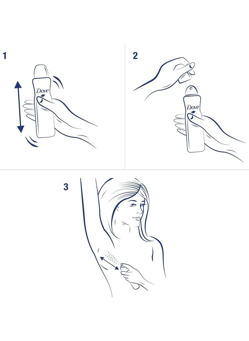 Original Anti-Perspirant Deodorant Spray 6 x 250ml, 48 Hour Protection
