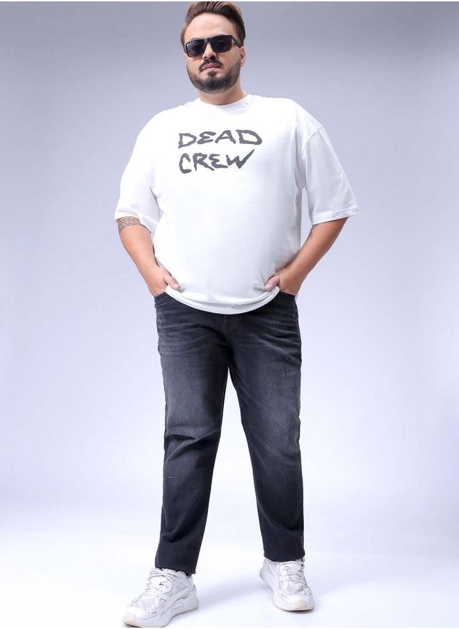 Men Plus Size Slim Fit Solid Mid-Rise Stretchable Jeans