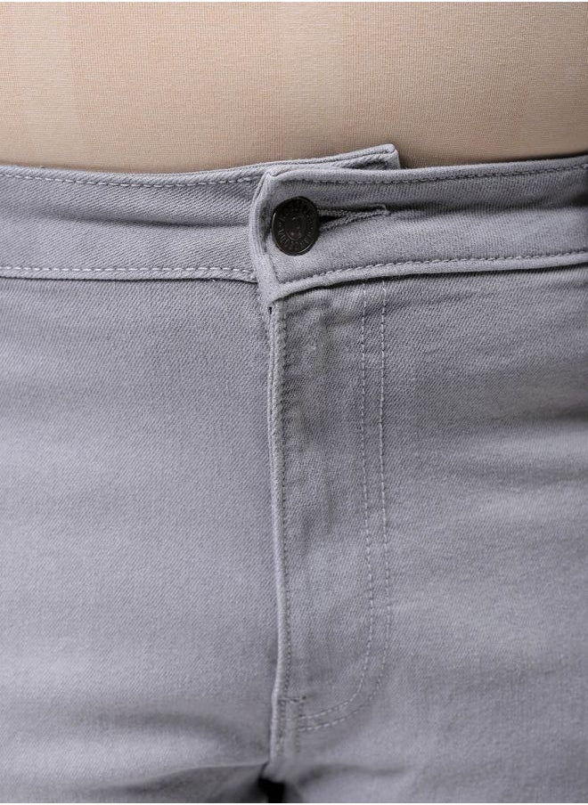 Men Plus Size Bootcut Solid Mid-Rise Stretchable Jeans