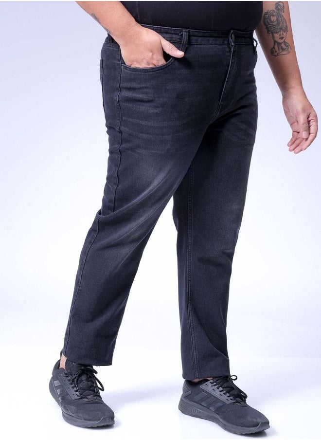 Men Plus Size Slim Fit Solid Mid-Rise Stretchable Jeans