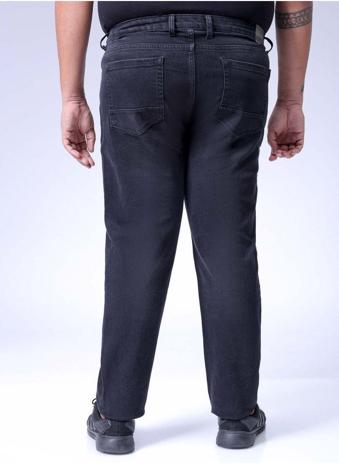 Men Plus Size Slim Fit Solid Mid-Rise Stretchable Jeans