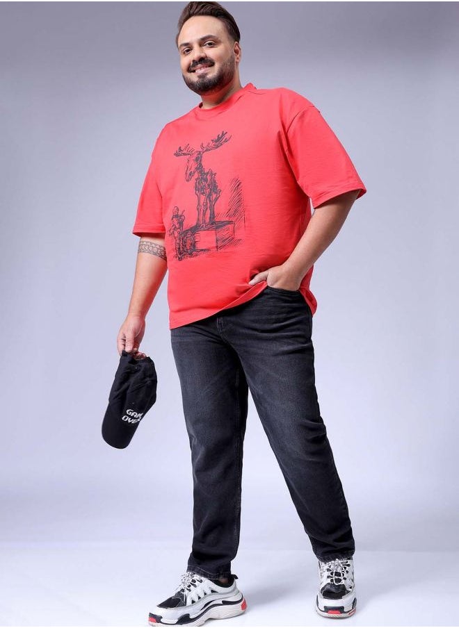 Men Plus Size Slim Fit Solid Mid-Rise Stretchable Jeans