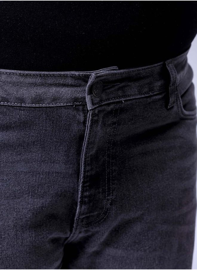 Men Plus Size Bootcut Solid Mid-Rise Stretchable Jeans