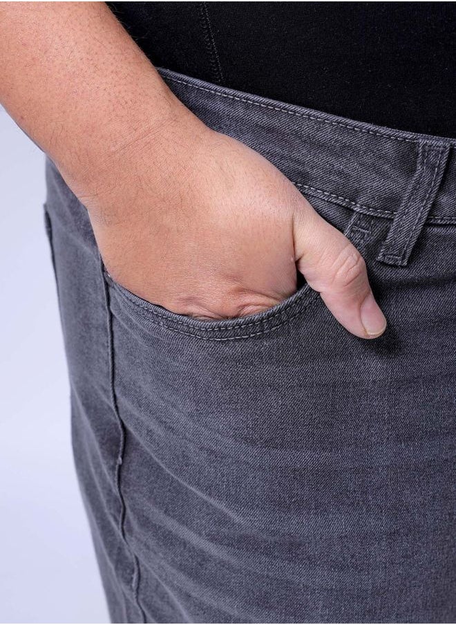Men Plus Size Bootcut Solid Mid-Rise Stretchable Jeans