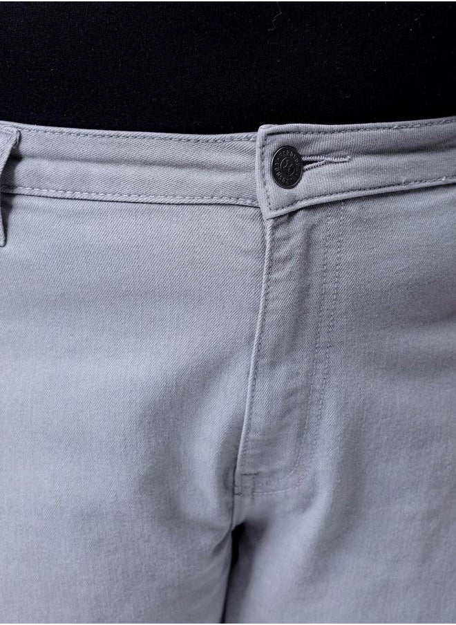 Men Plus Size Carrot Fit Solid Mid-Rise Stretchable Jeans