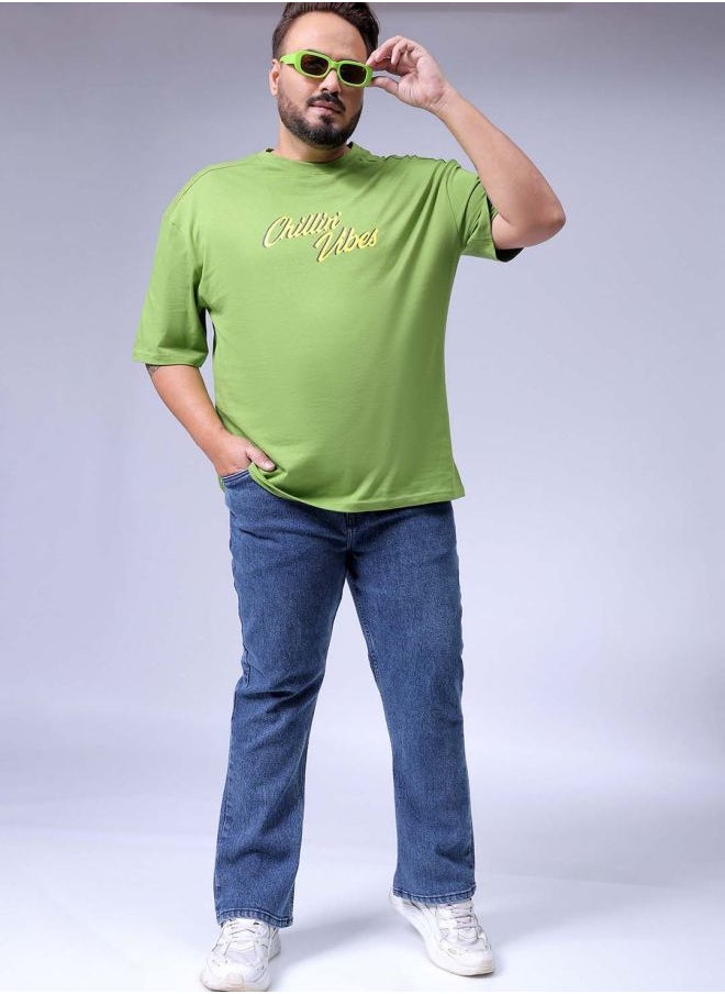 Men Plus Size Bootcut Solid Mid-Rise Stretchable Jeans