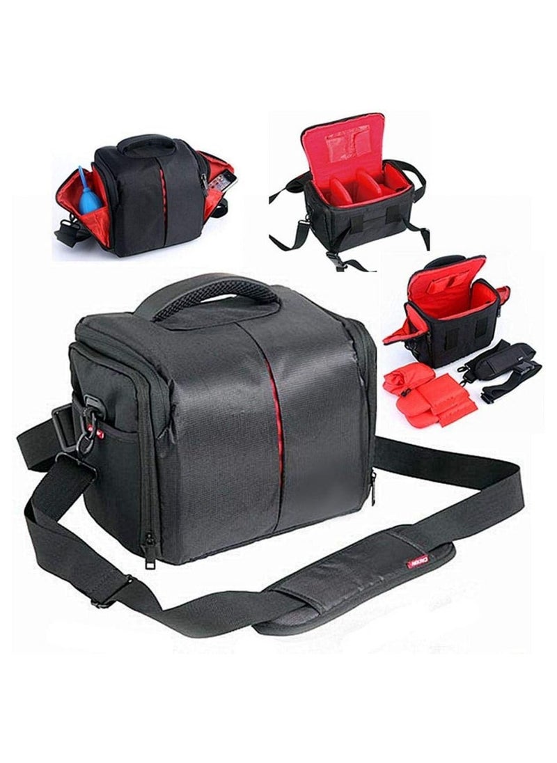 PROMAGE EOS- 5004E Waterproof Anti-Shock DSLR Camera Bag for Canon, Nikon, Samsung, and Sony - Black