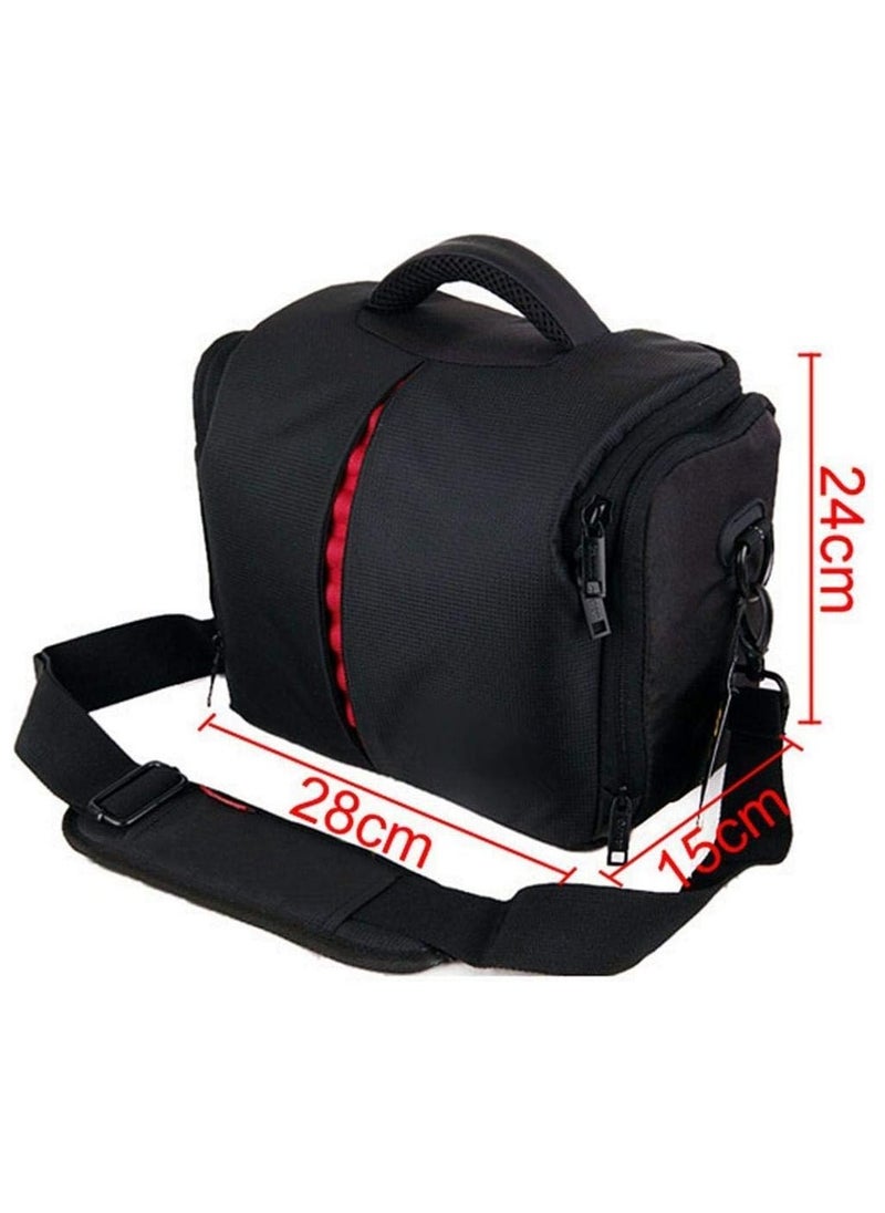 PROMAGE EOS- 5004E Waterproof Anti-Shock DSLR Camera Bag for Canon, Nikon, Samsung, and Sony - Black