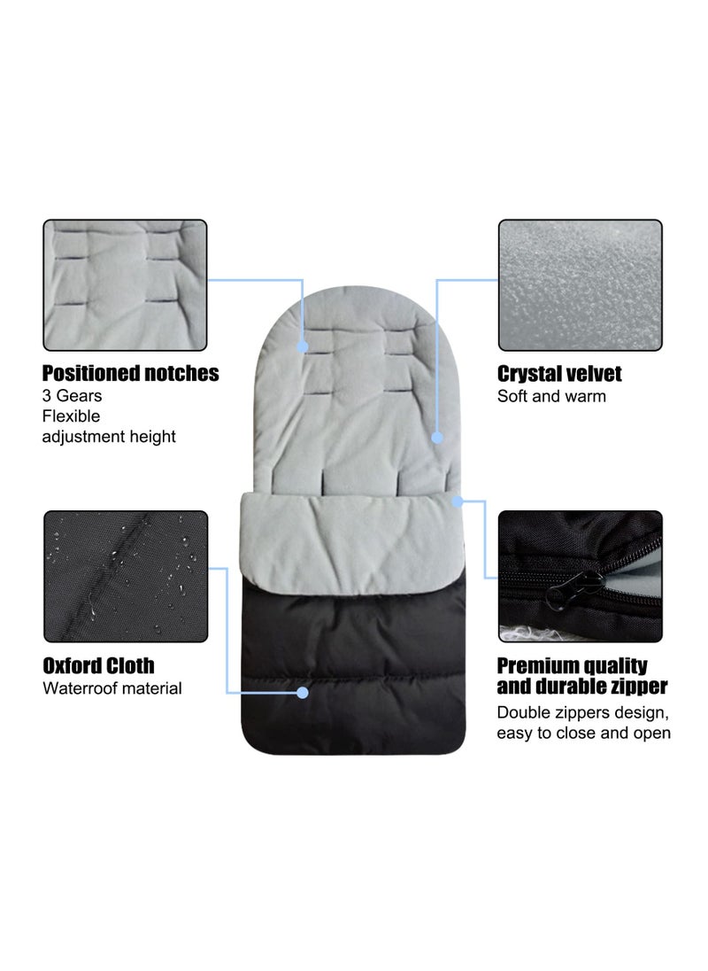 Universal Baby Footmuff for Pushchairs  Strollers - Extra Long Winter Sleeping Bag for Cozy Warmth, Ideal for Infants  Toddlers