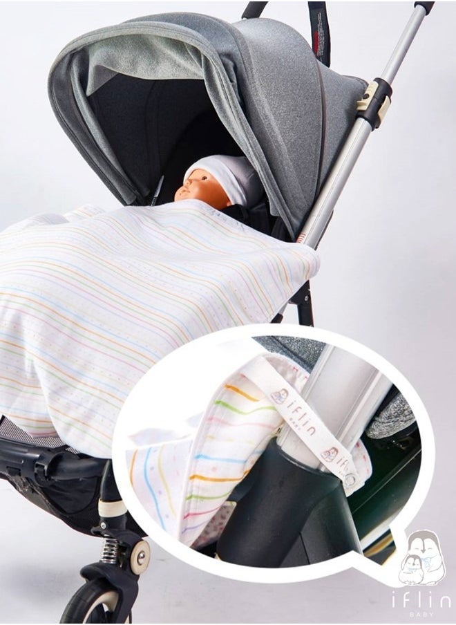 My Cozy Bamboo Blanket (for Baby 0-2 years old) Playful Stripe