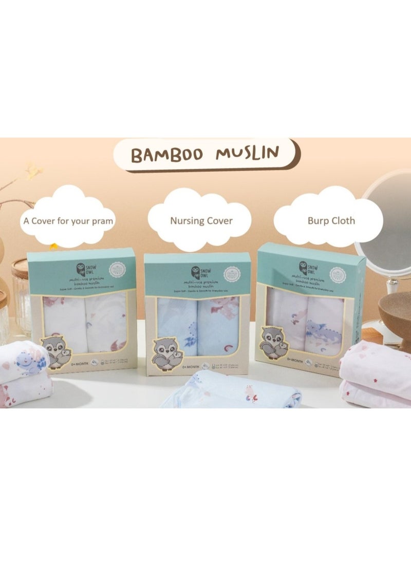 Snow Owl Bamboo Muslin 40