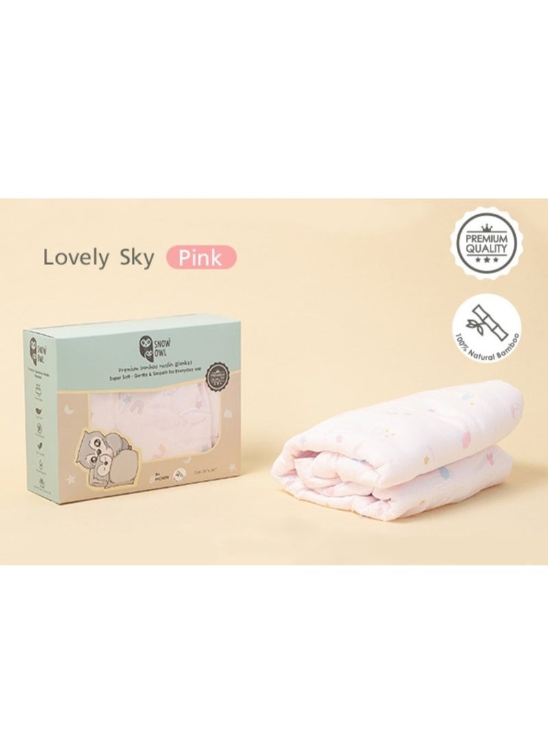 Snow Owl Bamboo Blanket Baby 36
