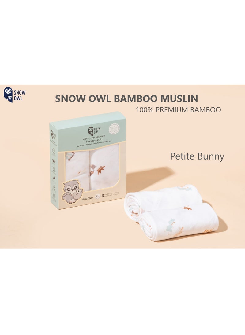 Snow Owl Bamboo Muslin 40
