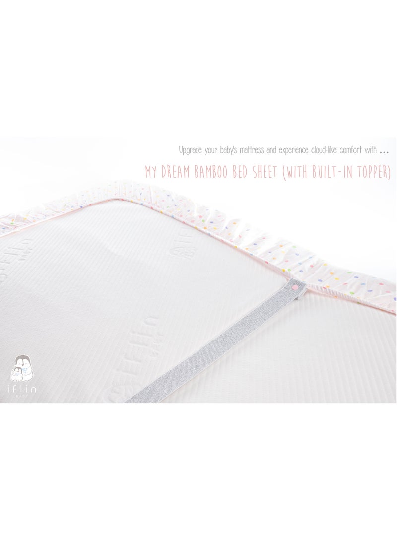 My Dream Bamboo Bed Sheet 70x120cm (with Built-in Topper) - Playful Space