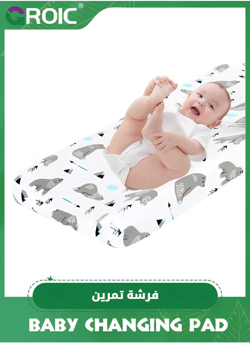 Changing Pad Cover,Nursery Sheets,Baby Changing Pad Cover Sheets for Baby,Cotton Natural Comfort Diaper Change Table Pad Covers