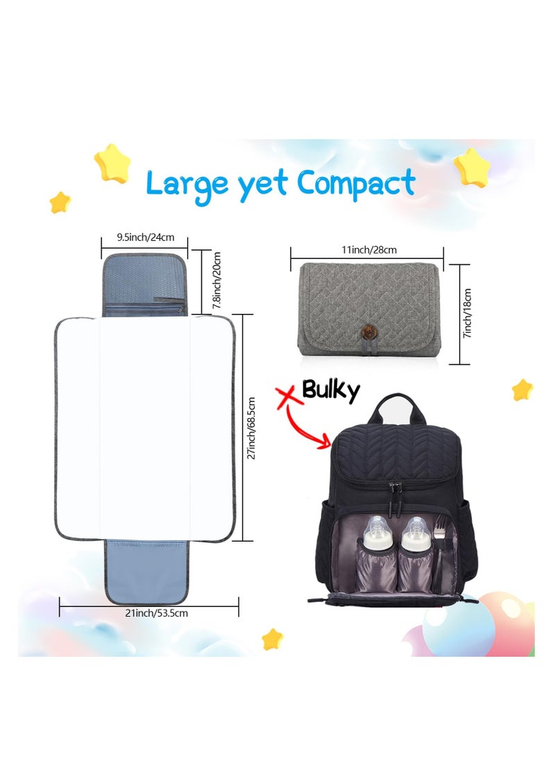 Travel-Friendly Waterproof Diaper Changing Pad - Lightweight, Foldable  Compact Baby Changing Mat for Newborns, Perfect Gift for Parents