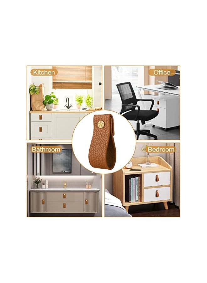 Leather Knobs Brown-12