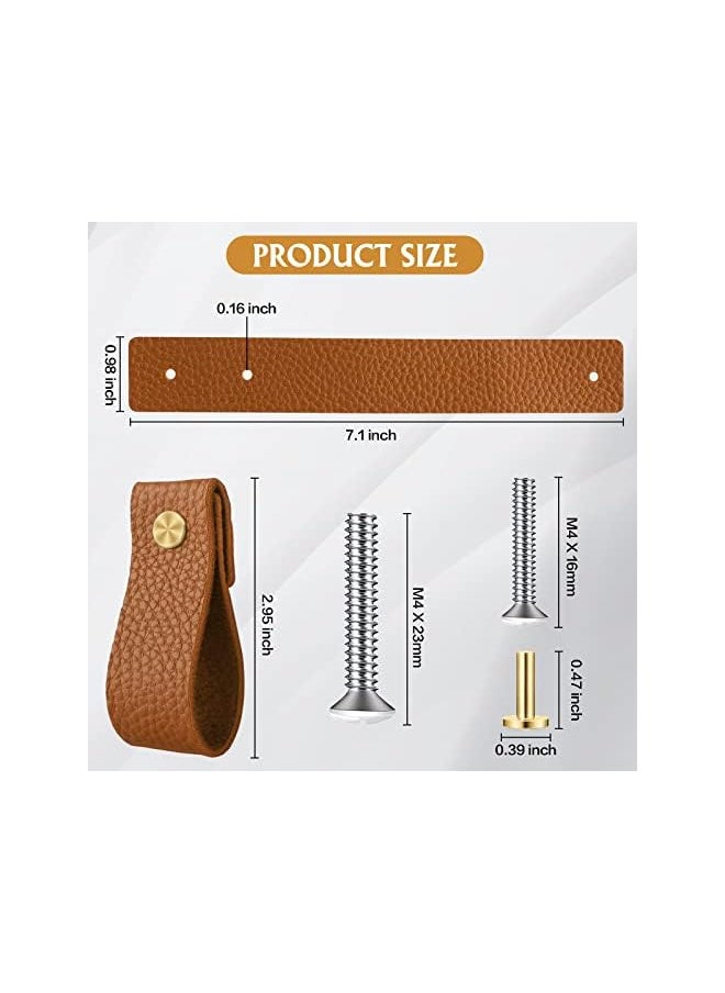 Leather Knobs Brown-12