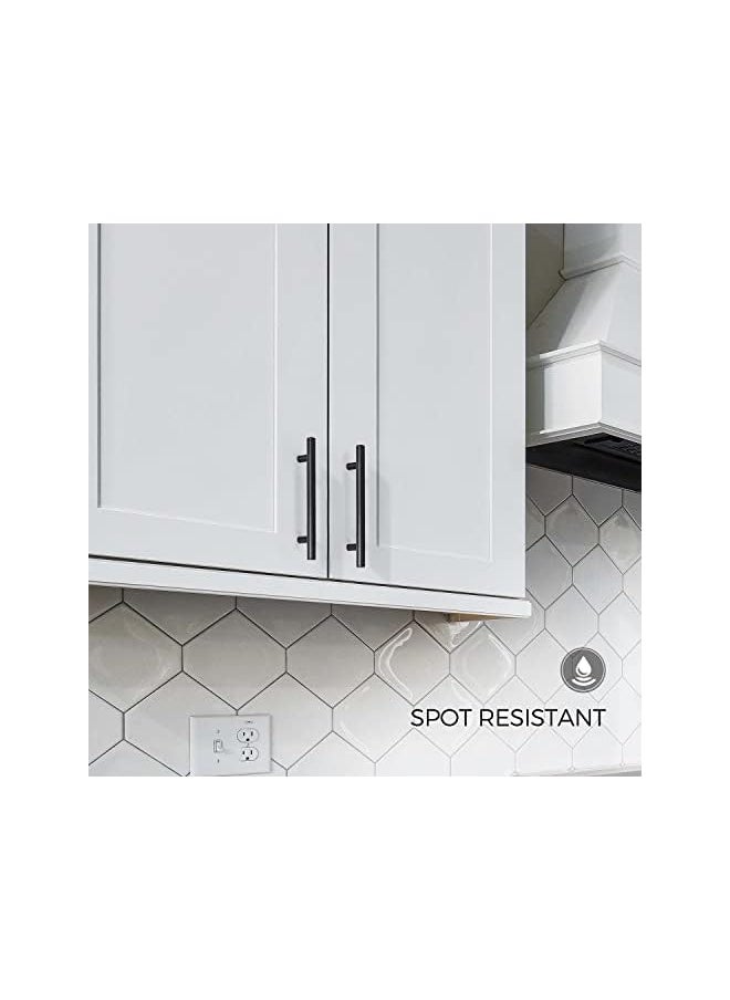 10 Pack 7.38'' Matte Black Cabinet Pulls Stainless Steel Cabinet Handles 7-3/8 inch Length Matte Black Drawer Pulls 5 inch Hole Center Kitchen Drawer Pulls