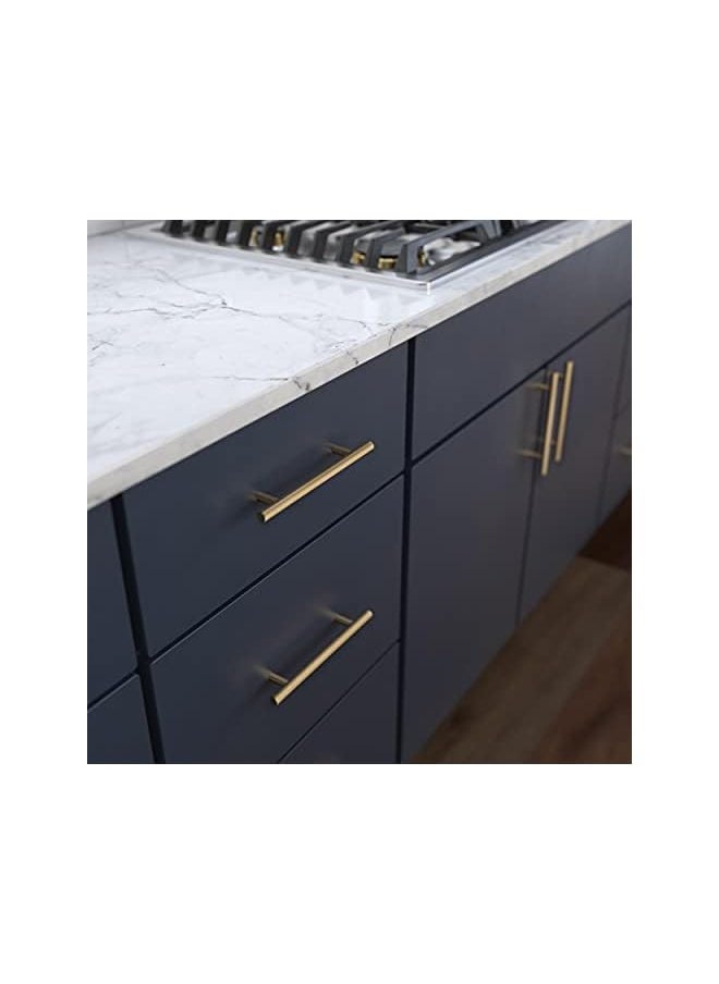 Bar Cabinet Pull, Champagne Bronze, 5-1/16 in (128mm) Drawer Handle, 10 Pack, P01026Z-CZ-B