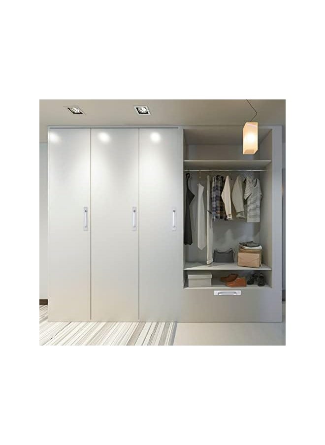 6 Inch Handle Pulls 4 Packs Kitchen Cabinet Handles (Silver, Aluminum Alloy, approx. 5.8 x 0.98 inches)