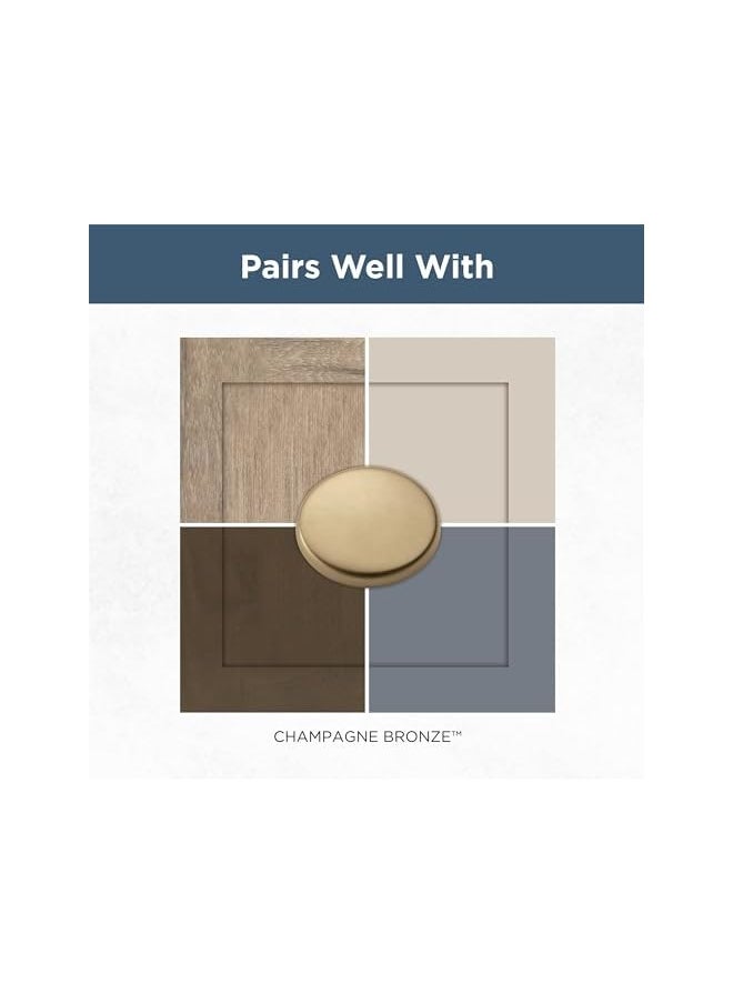 Straight Bar Cabinet Pull, Champagne Bronze, 4 in (102mm) Drawer Handle, 10 Pack, P29617Z-CZ-B