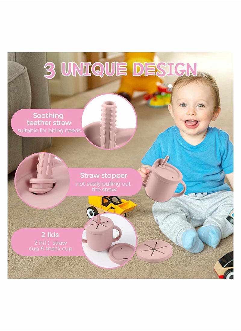 2-in-1 Toddler Sippy Cup and Snack Container (Yellow) - Leakproof Design, BPA-Free, Easy to Clean - Perfect for Travel and On-the-Go Snacking